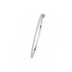 Elegant Diamond Tennis Bangle Bracelet in Rose Gold