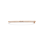 Elegant Diamond Tennis Bangle Bracelet in Rose Gold