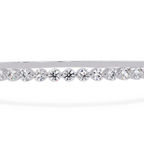 Elegant Diamond Tennis Bangle Bracelet in Rose Gold