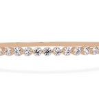 Elegant Diamond Tennis Bangle Bracelet in Rose Gold