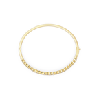 Elegant Diamond Tennis Bangle Bracelet in Rose Gold