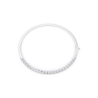 Elegant Diamond Tennis Bangle Bracelet in Rose Gold