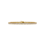Princess Cut Diamond Tennis Bracelet in Gold & White Gold