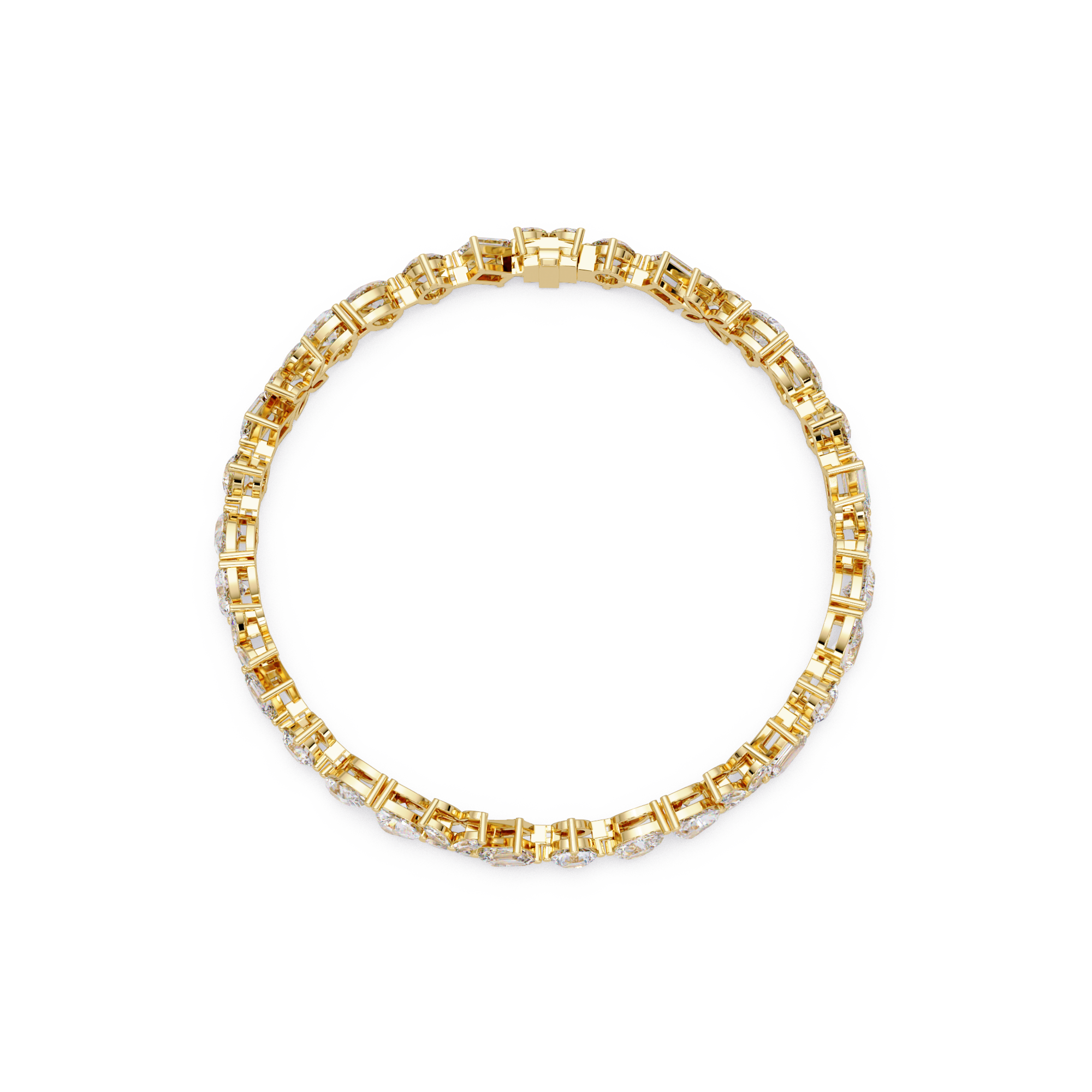 Floral Symphony Diamond Tennis Bracelet