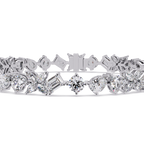 Floral Symphony Diamond Tennis Bracelet