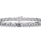 Emerald Cut Diamond Tennis Bracelet – 9.39 CT