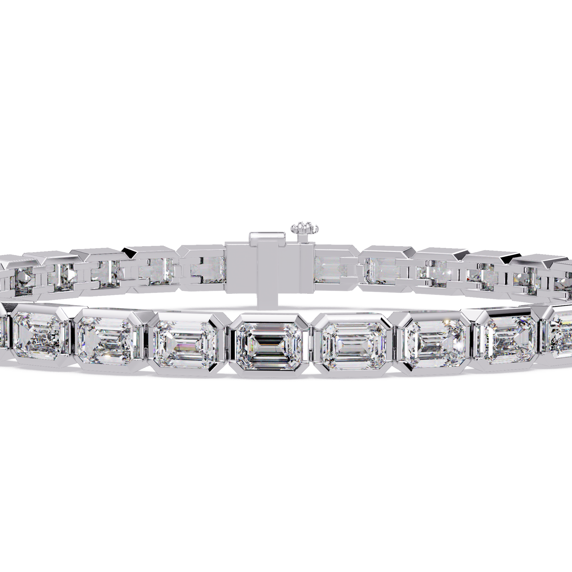 Emerald Cut Diamond Tennis Bracelet – 9.39 CT