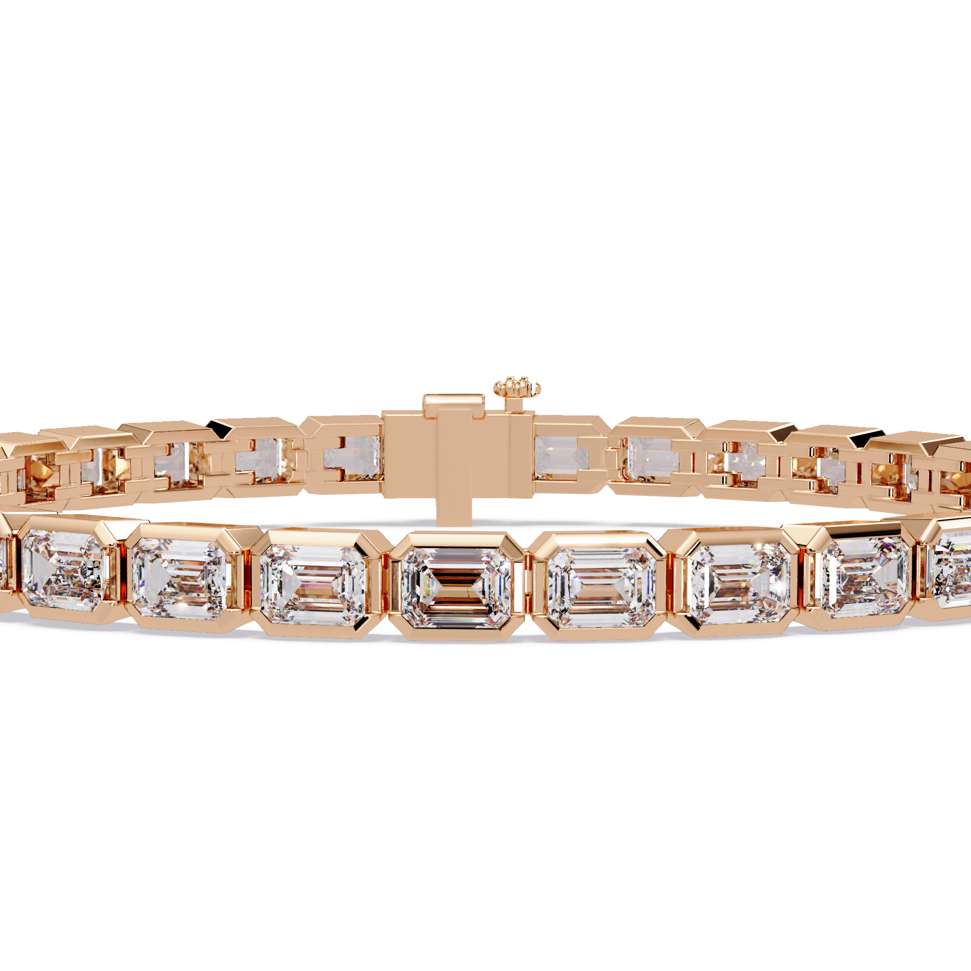 Emerald Cut Diamond Tennis Bracelet – 9.39 CT