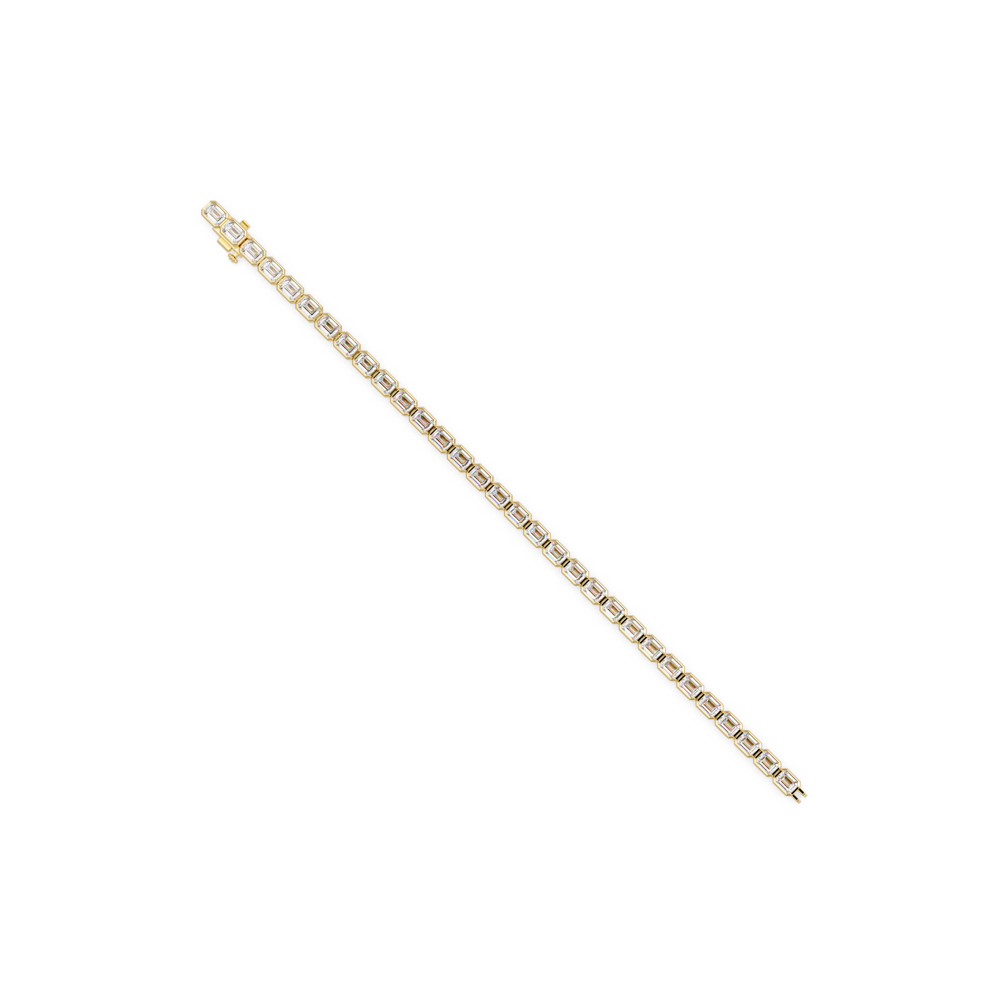 Emerald Cut Diamond Tennis Bracelet – 9.39 CT