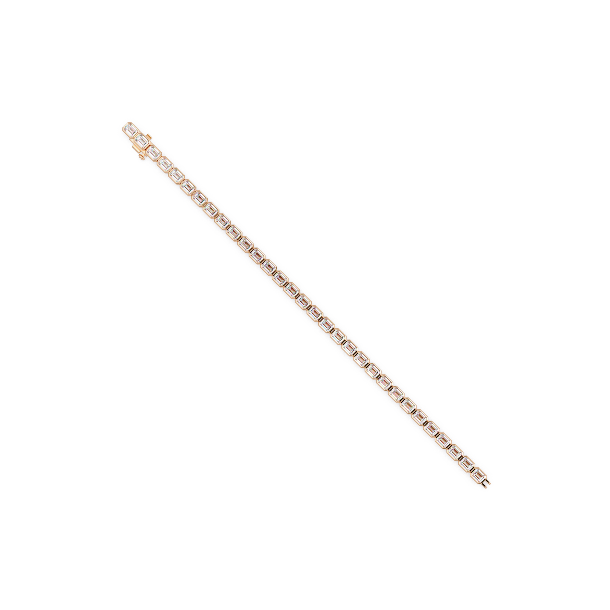 Emerald Cut Diamond Tennis Bracelet – 9.39 CT