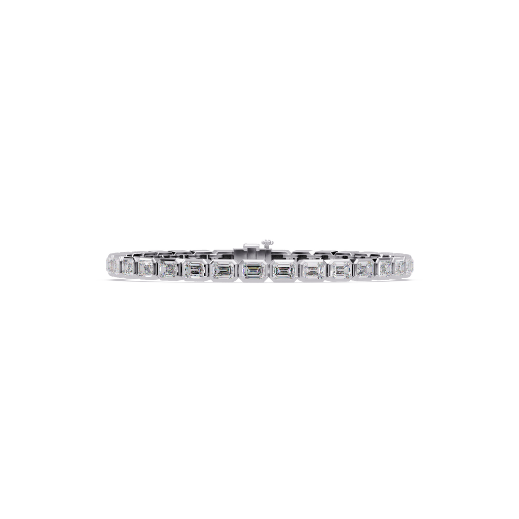Emerald Cut Diamond Tennis Bracelet – 9.39 CT