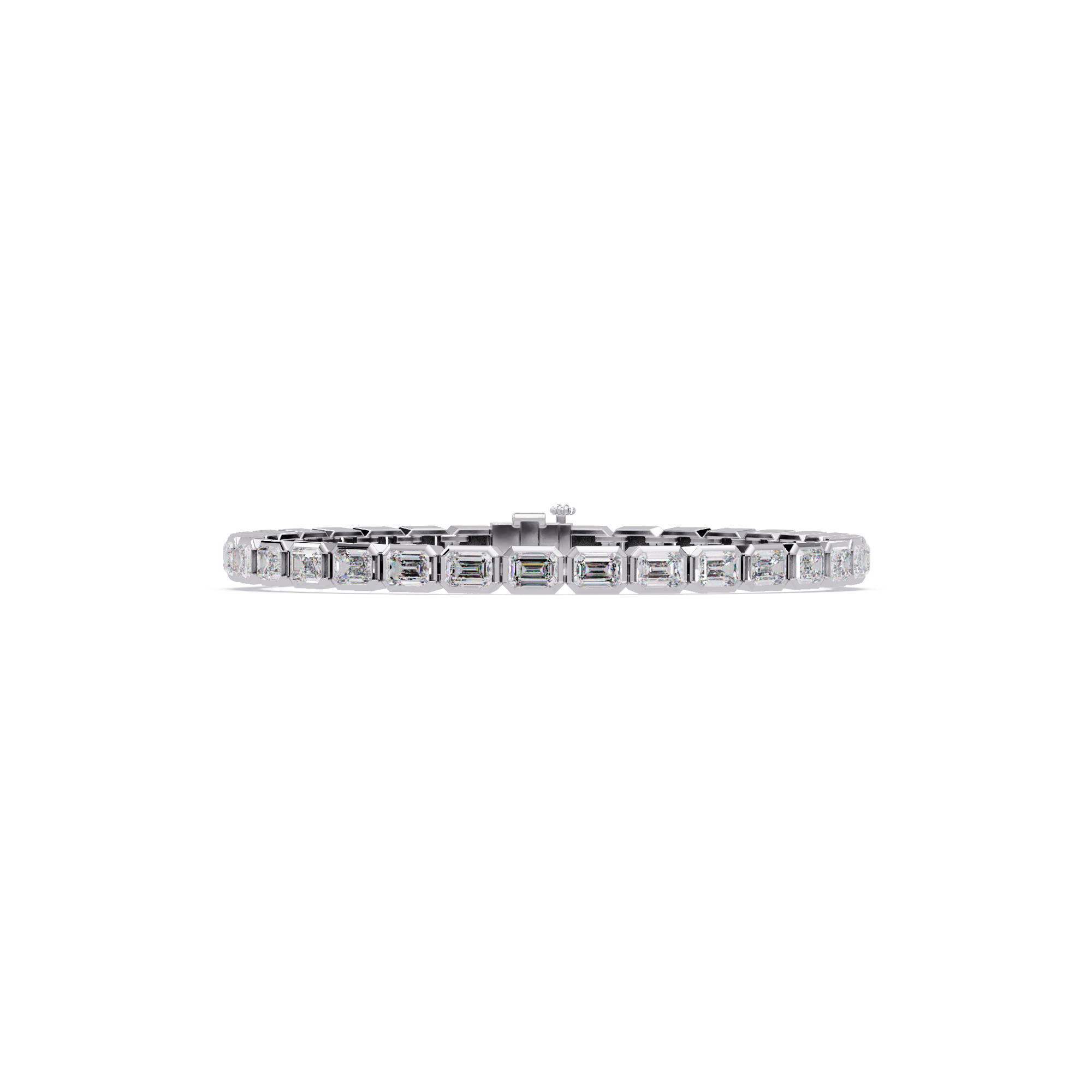Emerald Cut Diamond Tennis Bracelet – 9.39 CT
