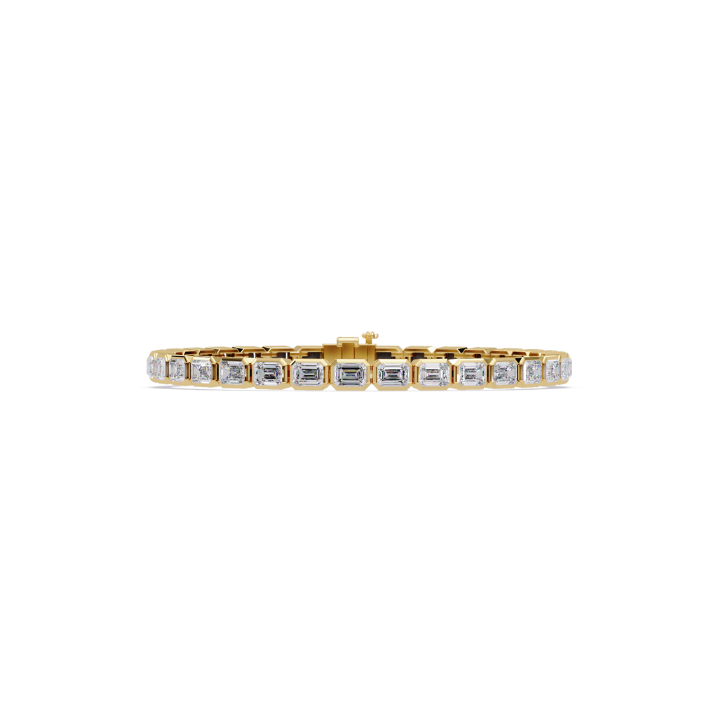 Emerald Cut Diamond Tennis Bracelet – 9.39 CT