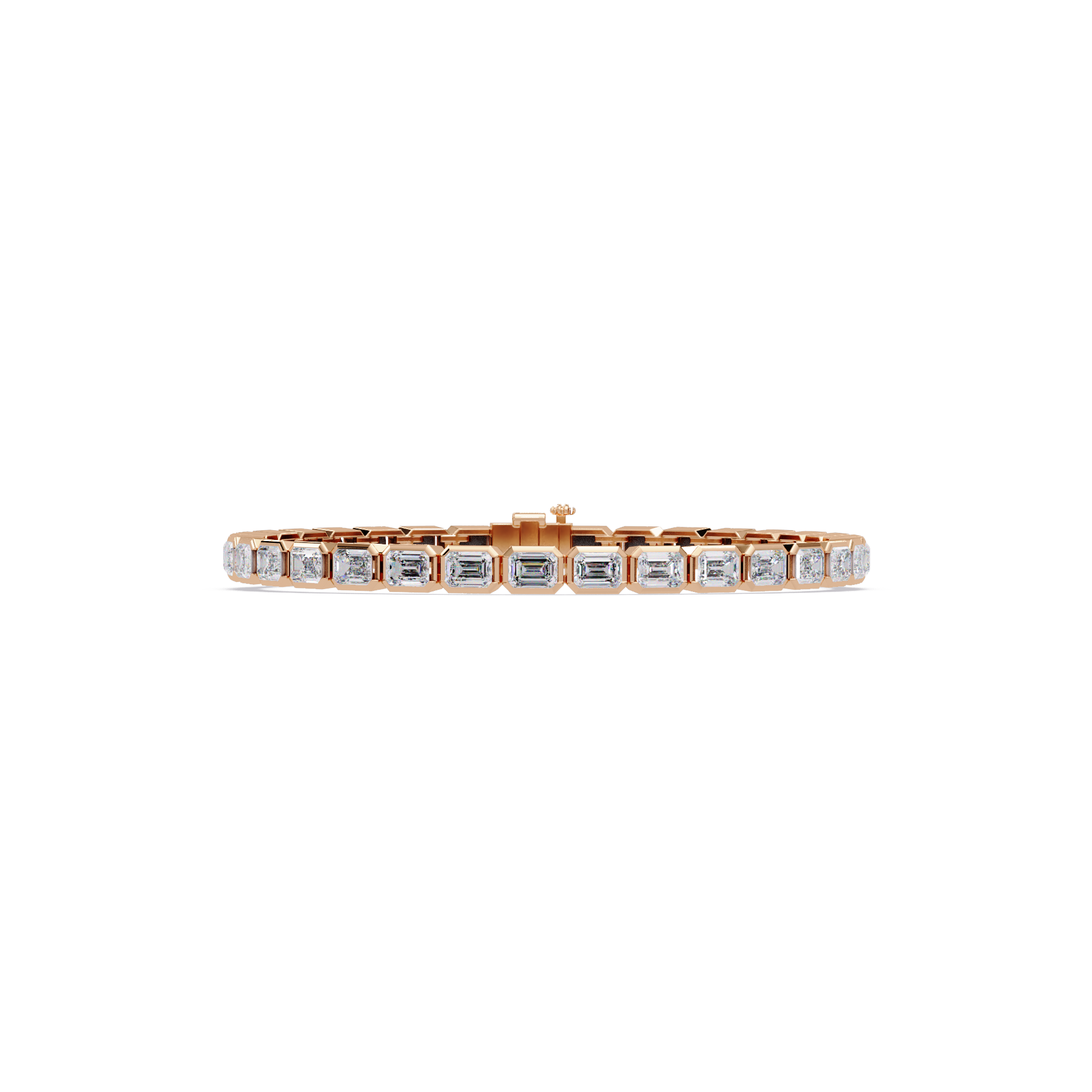 Emerald Cut Diamond Tennis Bracelet – 9.39 CT