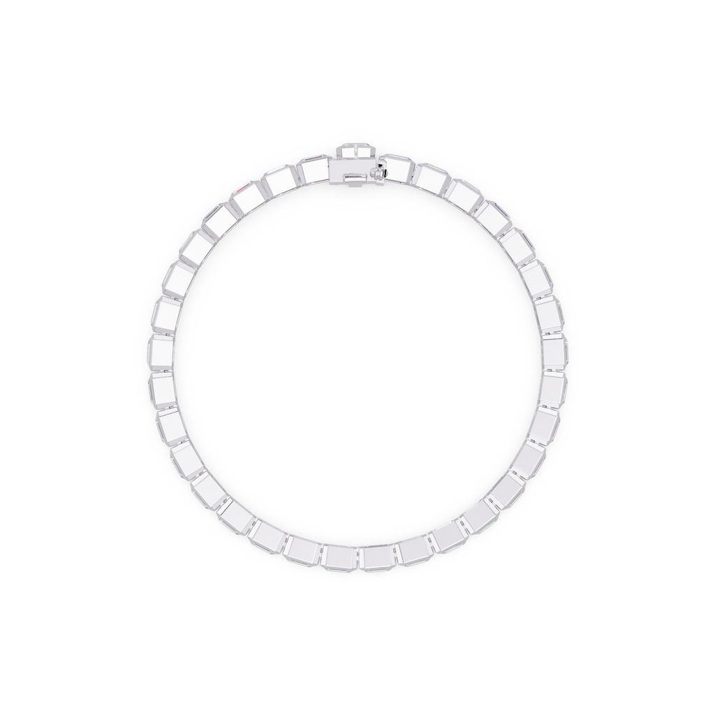 Emerald Cut Diamond Tennis Bracelet – 9.39 CT