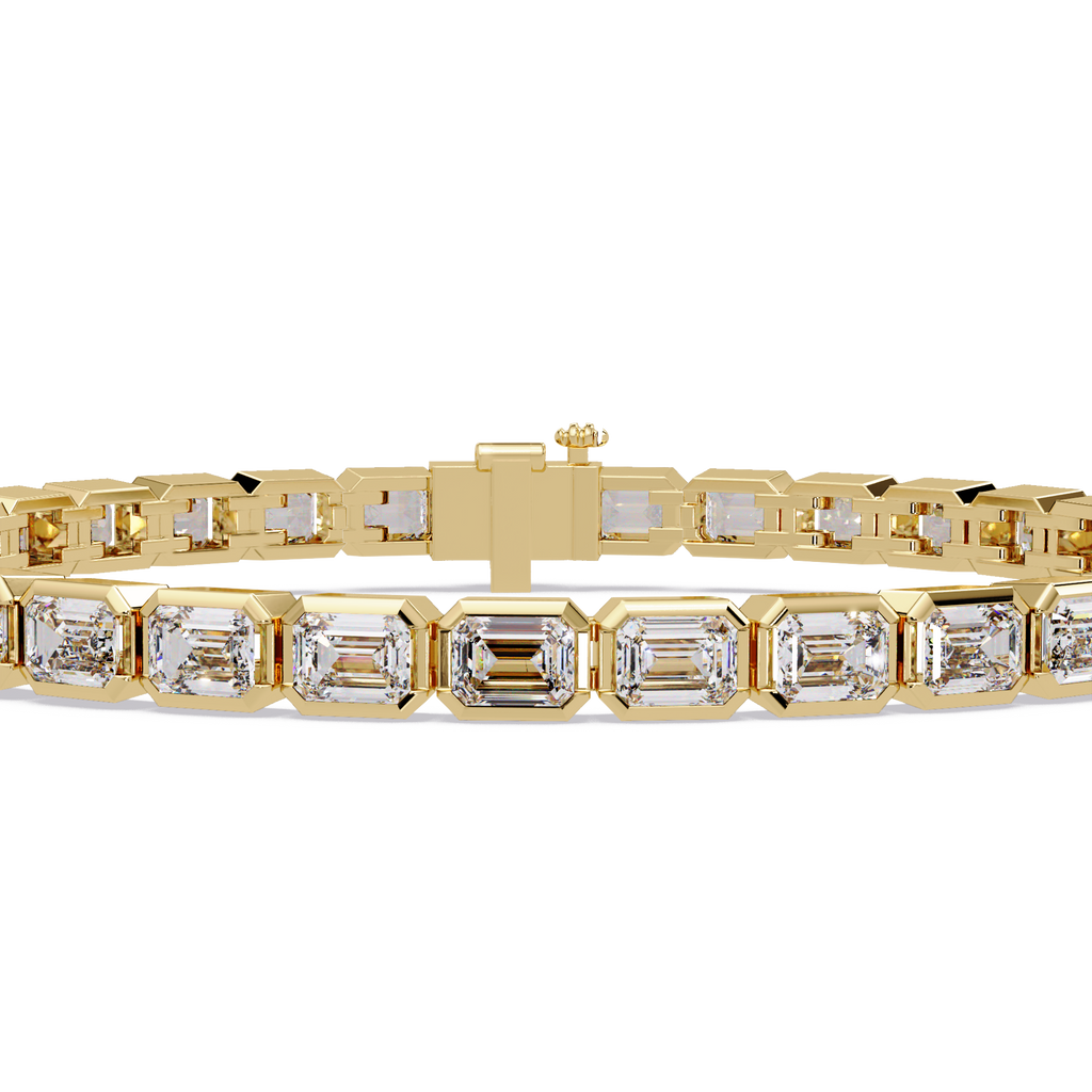 Emerald Cut Diamond Tennis Bracelet – 9.39 CT