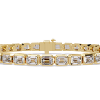 Emerald Cut Diamond Tennis Bracelet – 9.39 CT
