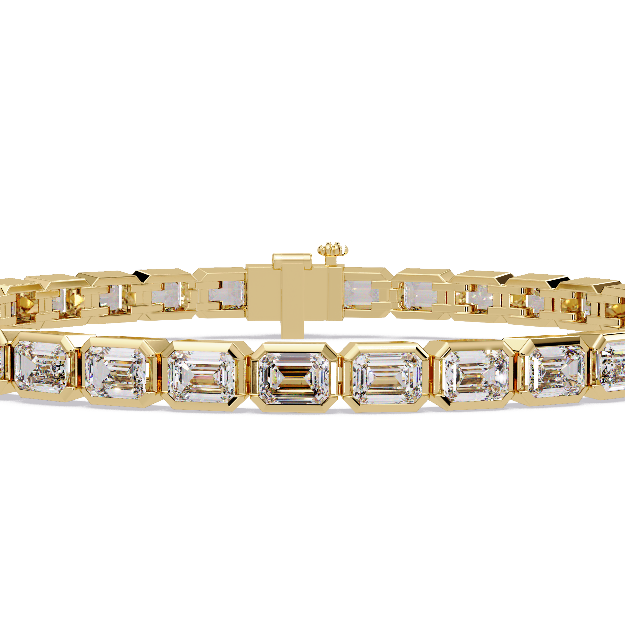 Emerald Cut Diamond Tennis Bracelet – 9.39 CT