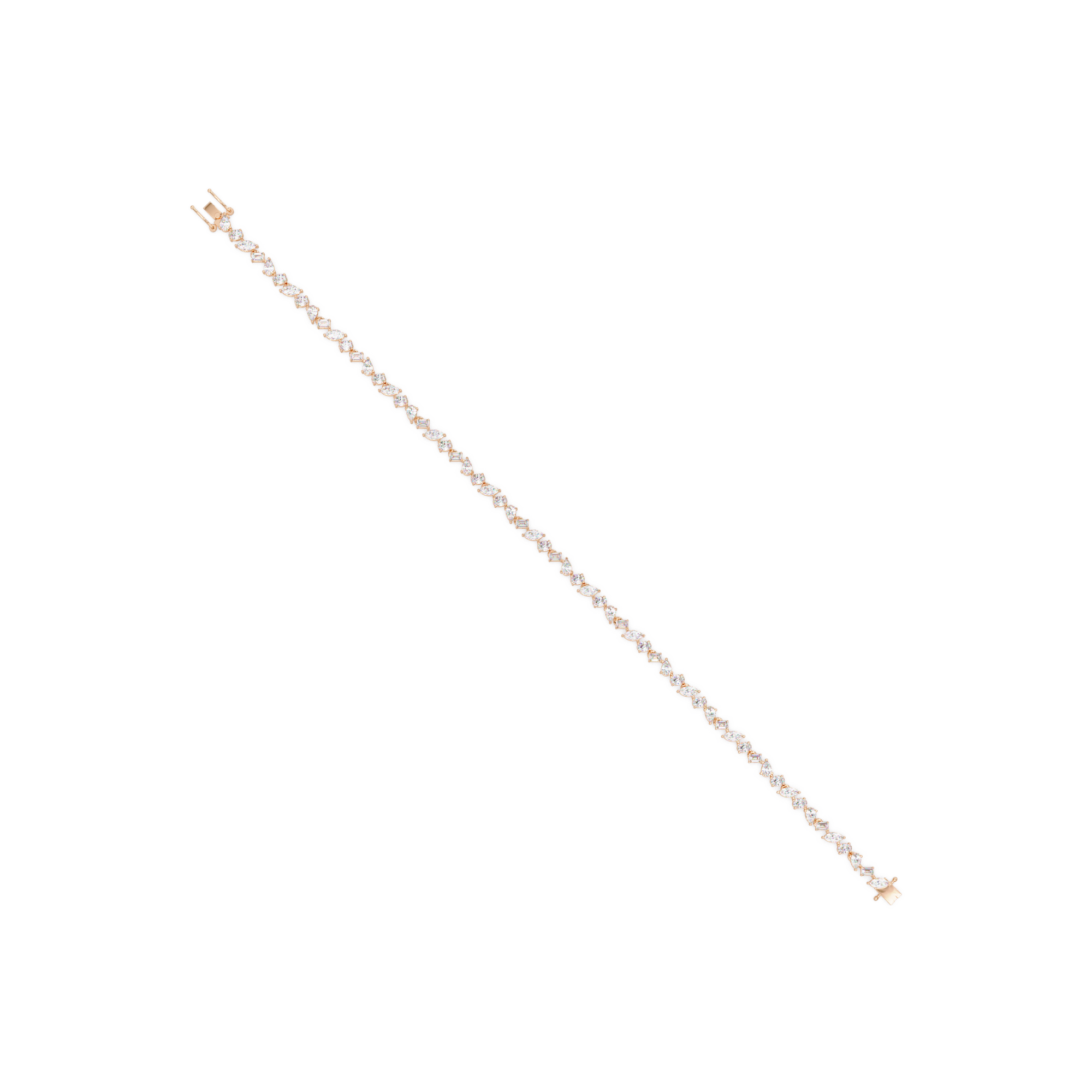 Multi Shape Lab Grown Diamond Tennis Bracelet – 5.19 CT