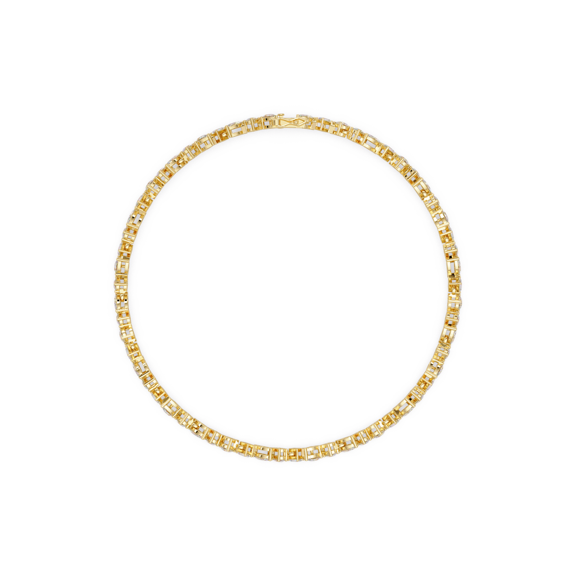 Multi Shape Lab Grown Diamond Tennis Bracelet – 5.19 CT