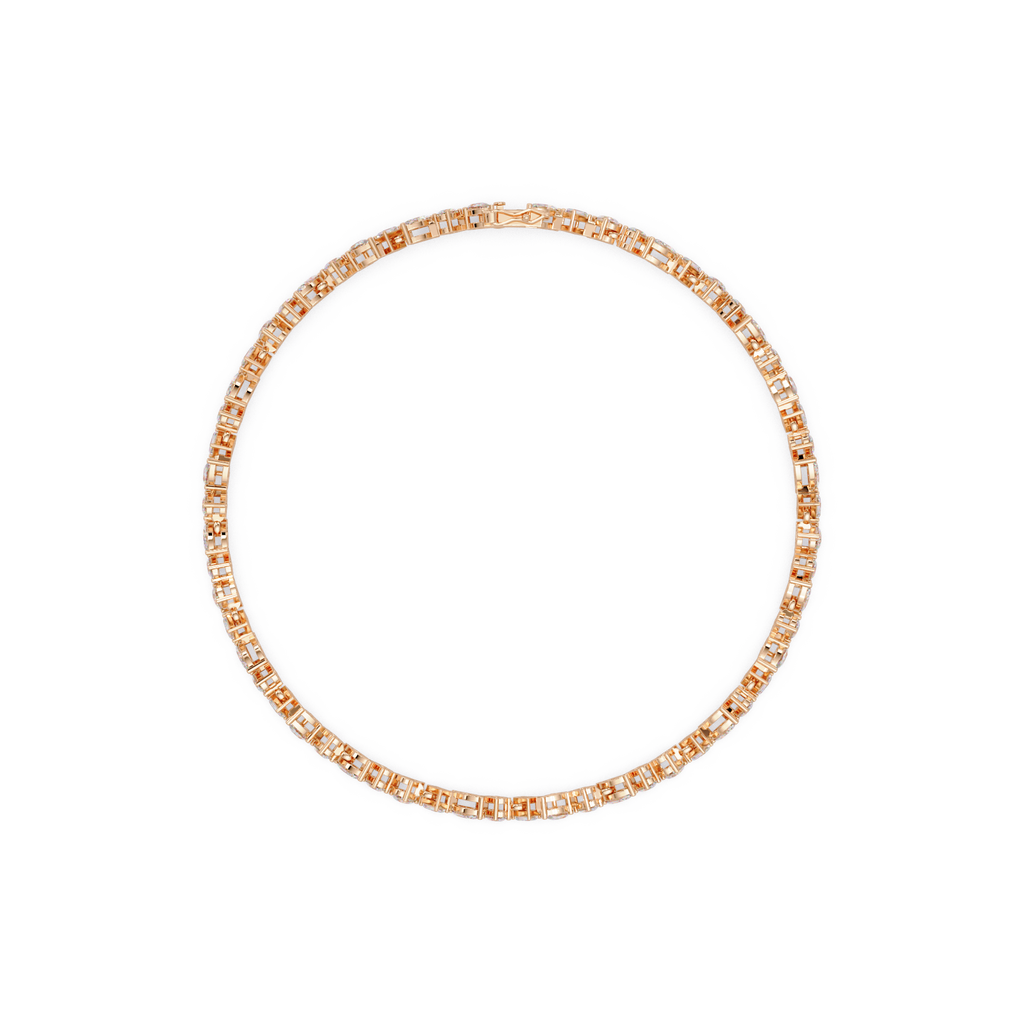 Multi Shape Lab Grown Diamond Tennis Bracelet – 5.19 CT