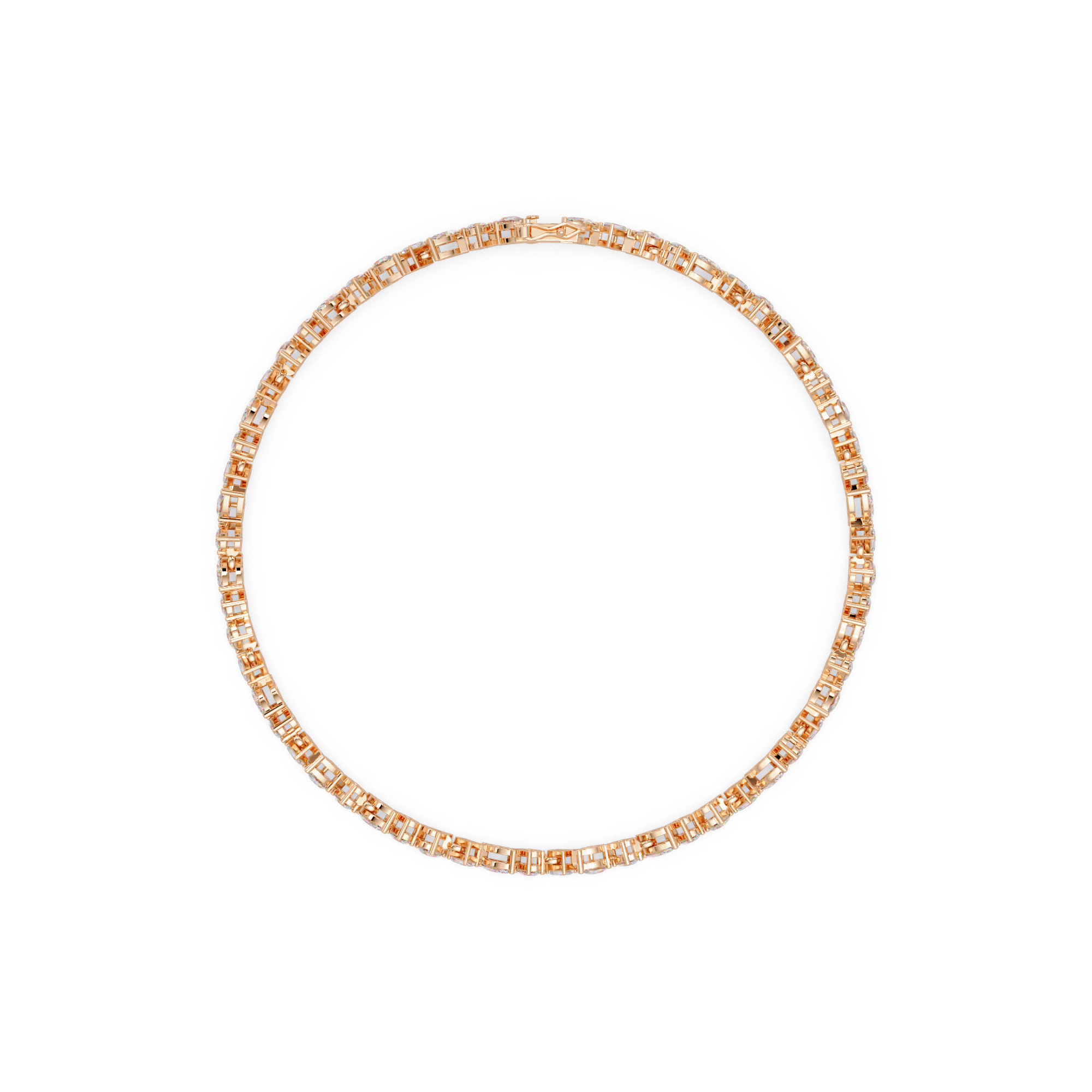 Multi Shape Lab Grown Diamond Tennis Bracelet – 5.19 CT