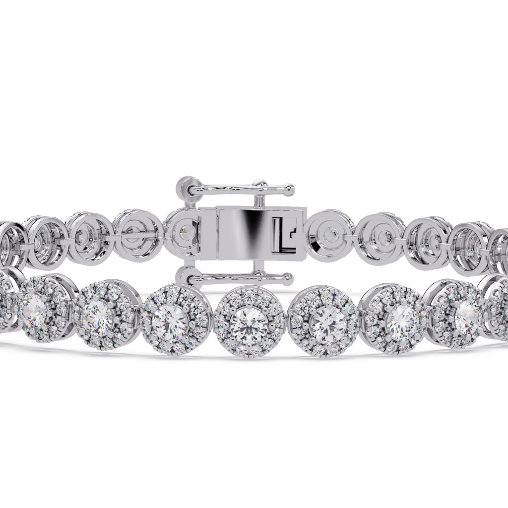 Premium Round Diamond Bracelet for Women
