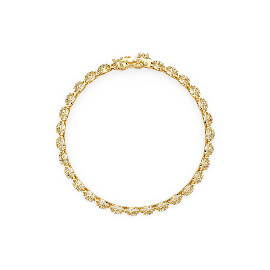Premium Round Diamond Bracelet for Women