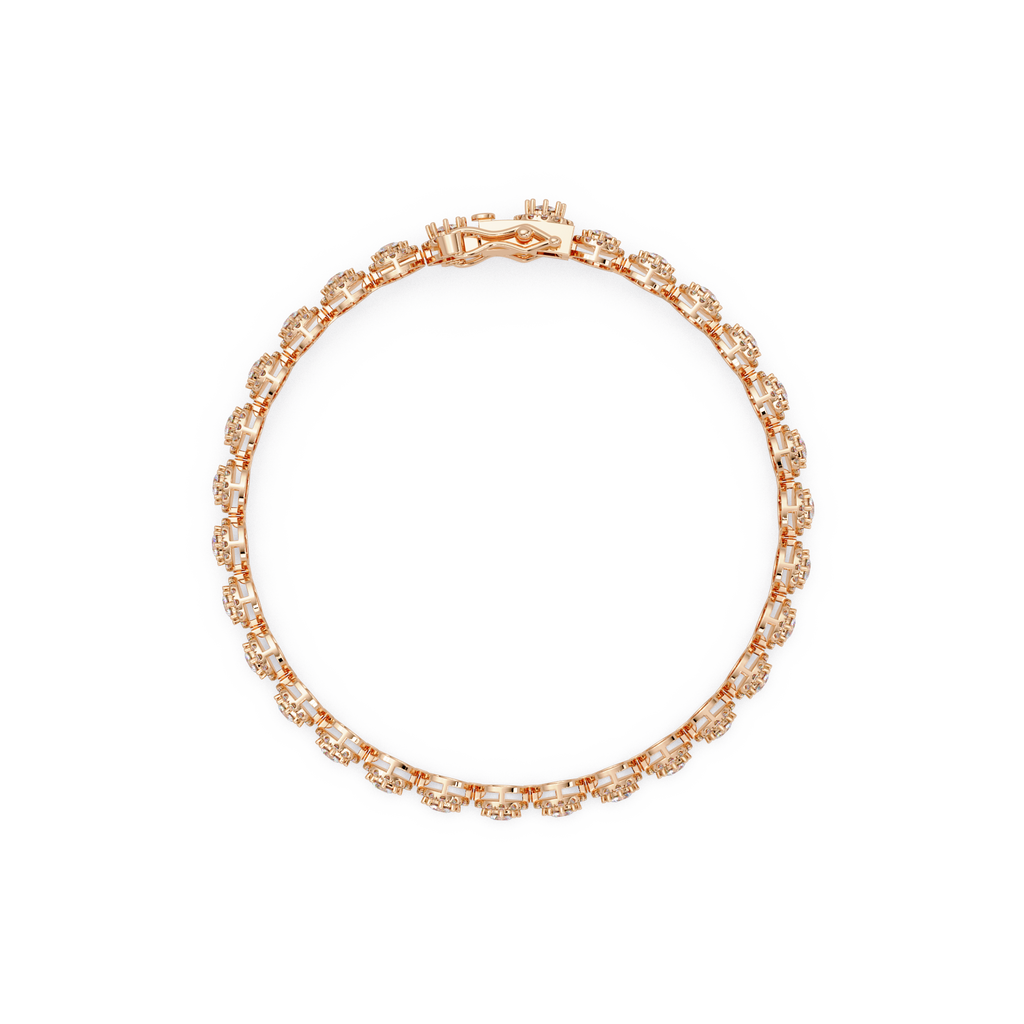 Premium Round Diamond Bracelet for Women