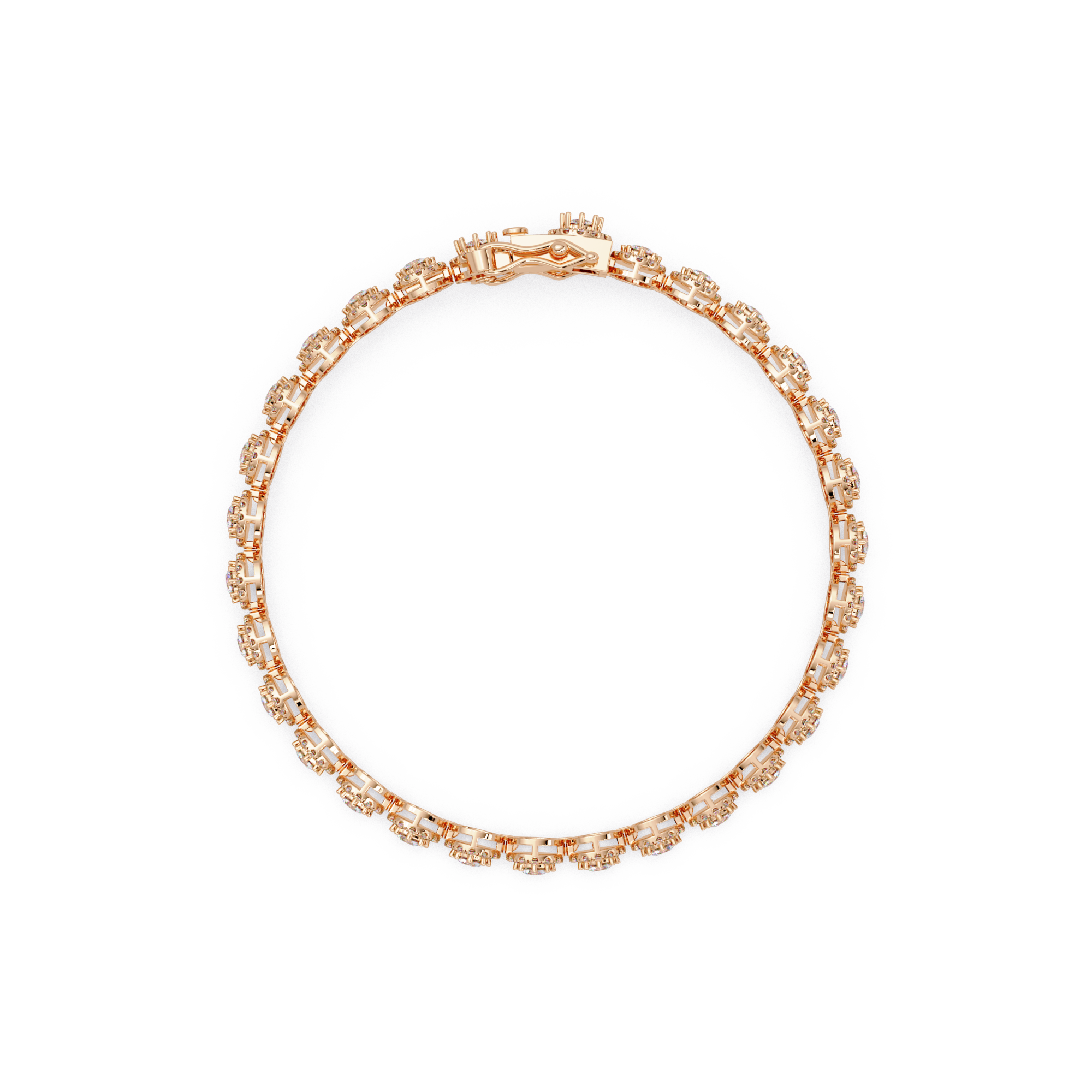 Premium Round Diamond Bracelet for Women