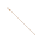 Round Brilliant Diamond Halo Tennis Bracelet