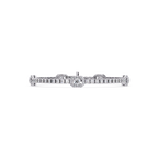 Round Brilliant Diamond Halo Tennis Bracelet