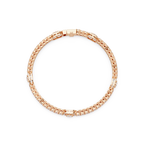 Round Brilliant Diamond Halo Tennis Bracelet