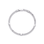 Round Brilliant Diamond Halo Tennis Bracelet