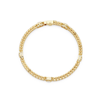 Round Brilliant Diamond Halo Tennis Bracelet