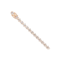Emerald Cut & Round Diamond Tennis Bracelet for Women