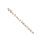 Emerald Cut & Round Diamond Tennis Bracelet for Women