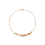 Round Brilliant Diamond Cluster Chain Bracelet