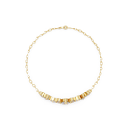 Round Brilliant Diamond Cluster Chain Bracelet