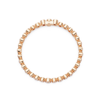 Bezel Set Round Diamond Tennis Bracelet