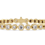 Bezel Set Round Diamond Tennis Bracelet