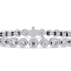 Bezel Set Round Diamond Tennis Bracelet