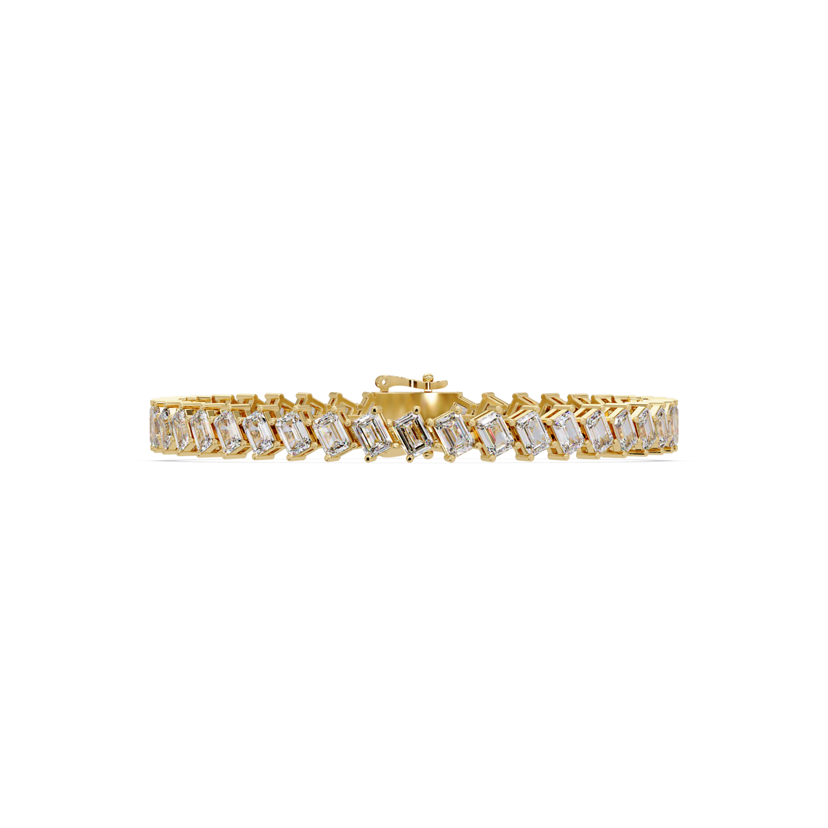 Luxury Emerald Cut Tennis Bracelet