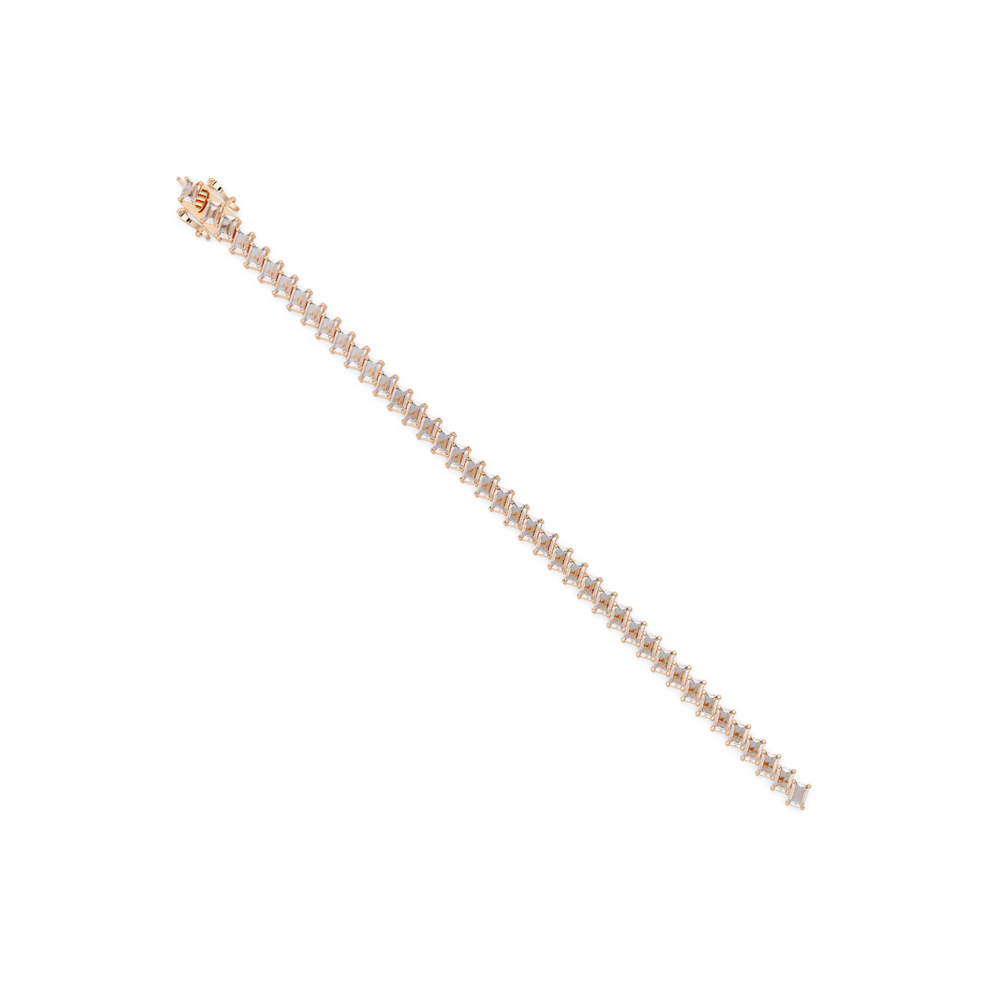Luxury Emerald Cut Tennis Bracelet