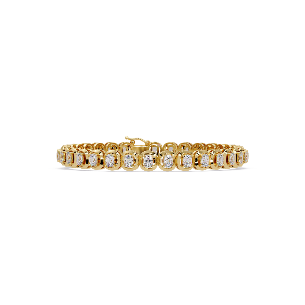 Luxury Cushion Cut Diamond Tennis Bracelet