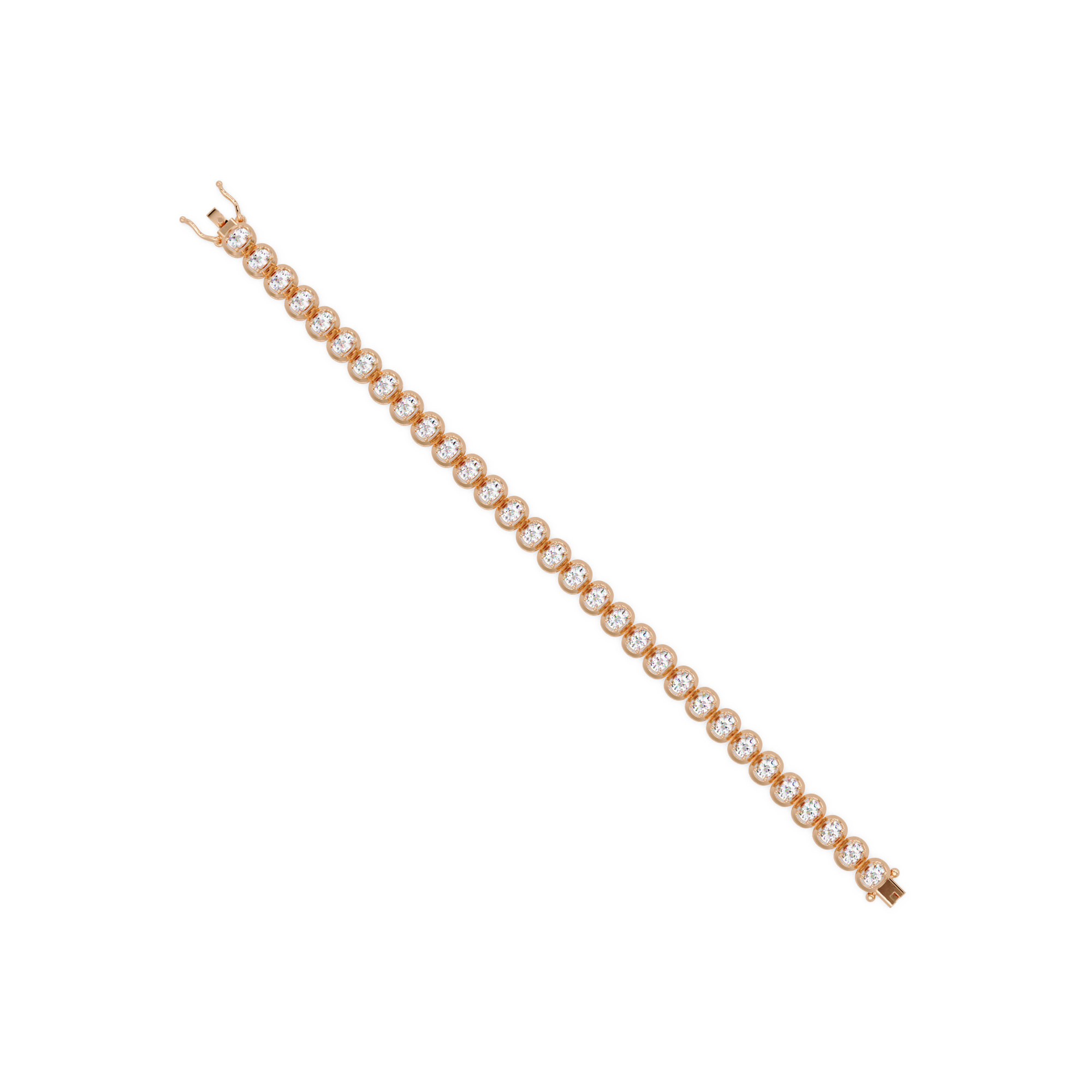 Luxury Cushion Cut Diamond Tennis Bracelet