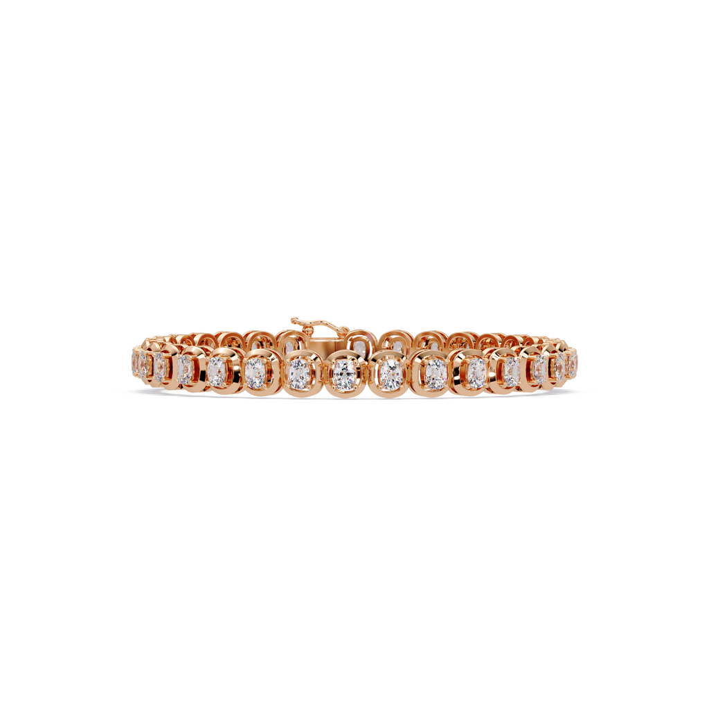 Luxury Cushion Cut Diamond Tennis Bracelet