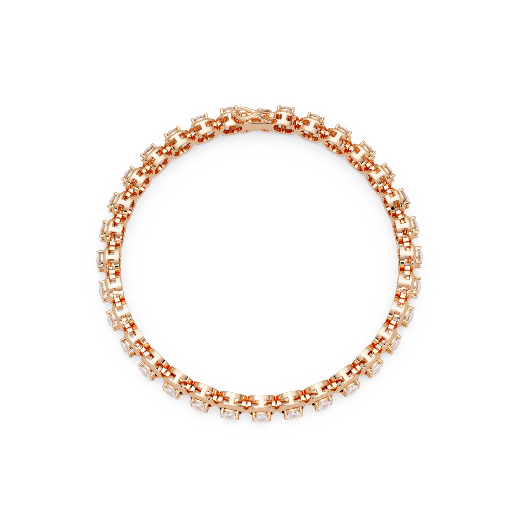 Luxury Cushion Cut Diamond Tennis Bracelet