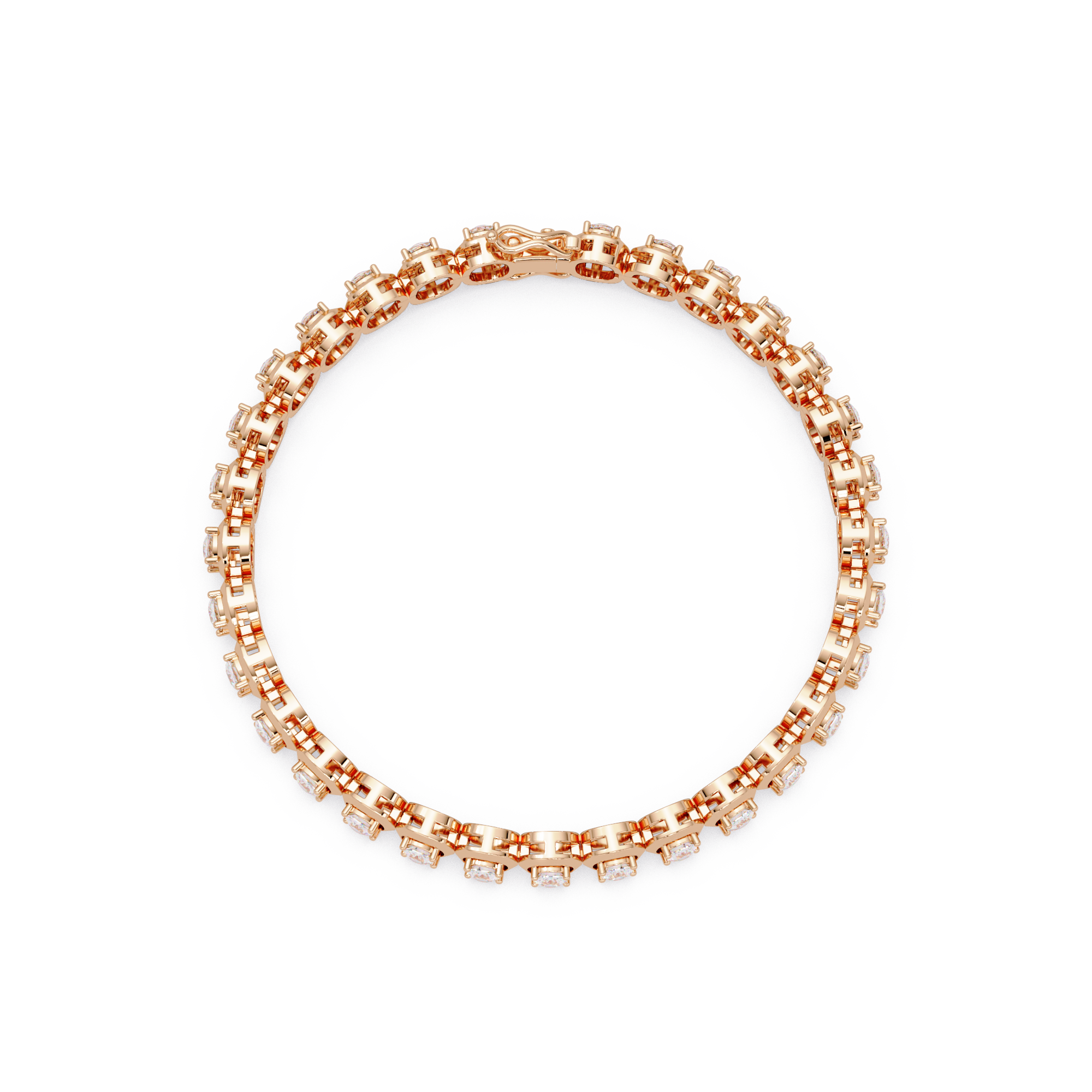 Luxury Cushion Cut Diamond Tennis Bracelet