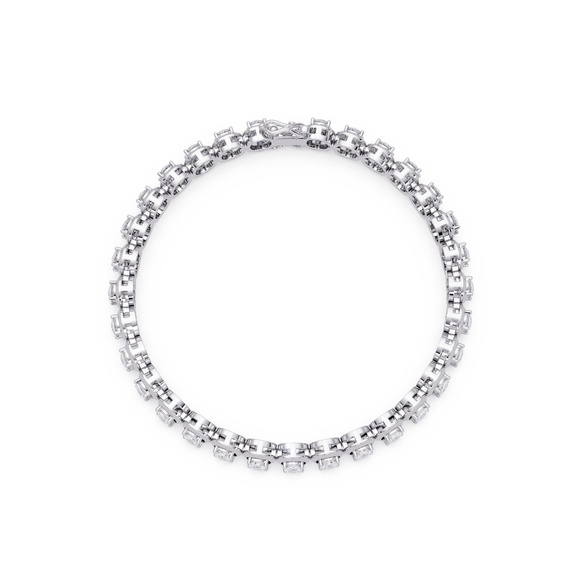 Luxury Cushion Cut Diamond Tennis Bracelet